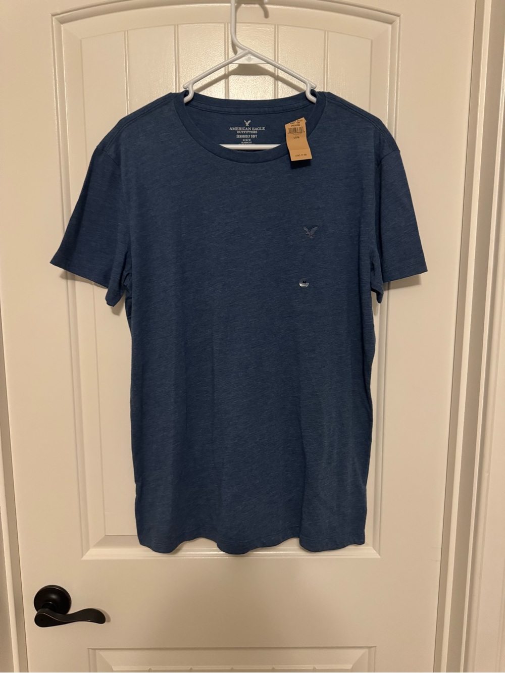 American Eagle Outfitters T-Shirt Seriously Soft Blue New With Tags Size M